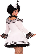 Load image into Gallery viewer, Pierrot Clown Costume – 3 Piece Cute Circus Halloween Outfit