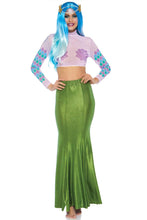 Load image into Gallery viewer, Shimmer Spandex Mermaid Costume Maxi Skirt