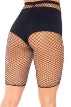 Load image into Gallery viewer, Troublemaker Fishnet Biker Shorts