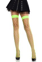 Load image into Gallery viewer, Ida Net Thigh High Stockings – A Bold Twist on a Classic Favorite