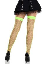 Load image into Gallery viewer, Ida Net Thigh High Stockings – A Bold Twist on a Classic Favorite