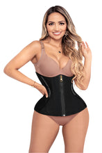 Load image into Gallery viewer, Mid Compression Seamless Body Shaper – Dual Side Zippers, Adjustable Straps, Short Legs – Full Back Coverage & Crotch Opening