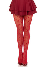 Load image into Gallery viewer, Valentina Heart Net Tights