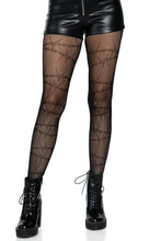 Load image into Gallery viewer, Barbed Wire Fishnet Tights