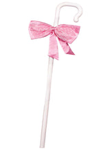 Load image into Gallery viewer, Detachable Shepherd’s Hook with Bow Accent – Costume Accessory for Little Bo Peep, Shepherd, or Fairy Tale Outfits