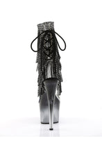 Load image into Gallery viewer, Lace-Up Fringe Ankle Boot
