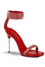 Load image into Gallery viewer, Evening Shoes With Rhinestone Ankle Cuff Slide