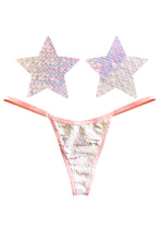 Load image into Gallery viewer, Color Changing Flip Pasties w Matching Panty