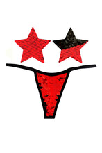 Load image into Gallery viewer, Color Changing Flip Pasties w Matching Panty