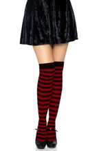 Load image into Gallery viewer, Cari Striped Stockings with Hosiery Fabric