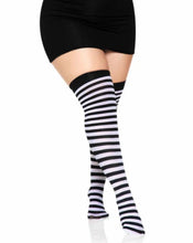 Load image into Gallery viewer, Cari Striped Stockings with Hosiery Fabric