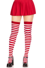 Load image into Gallery viewer, Cari Striped Stockings with Hosiery Fabric