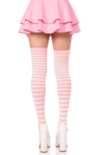 Load image into Gallery viewer, Cari Striped Stockings with Hosiery Fabric