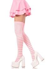 Load image into Gallery viewer, Cari Striped Stockings with Hosiery Fabric