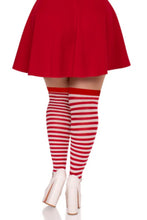 Load image into Gallery viewer, Cari Striped Stockings with Hosiery Fabric