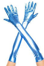 Load image into Gallery viewer, Extra Long Metallic Gloves