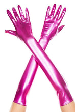 Load image into Gallery viewer, Extra Long Metallic Gloves