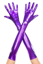 Load image into Gallery viewer, Extra Long Metallic Gloves