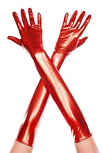 Load image into Gallery viewer, Extra Long Metallic Gloves