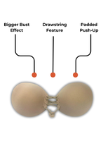 Load image into Gallery viewer, Padded Push Up Drawstring Bra