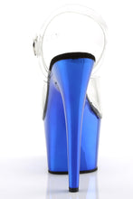 Load image into Gallery viewer, Chrome 7 Inch High Heel Platform Ankle Strap Sandals, Open Toe Stiletto Shoes with 2 3/4 Inch Platform