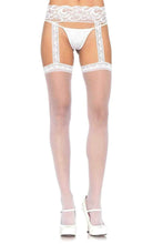 Load image into Gallery viewer, Thea Garter Belt Thigh Highs, Stocking with Attached Garter Belt