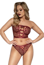 Load image into Gallery viewer, Ruby Floral Criss Cross Top and Panty Set