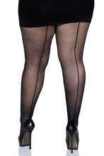 Load image into Gallery viewer, Cadi Sheer Backseam Pantyhose