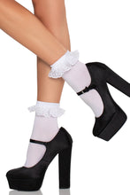 Load image into Gallery viewer, Lace Ruffle Nylon Anklet
