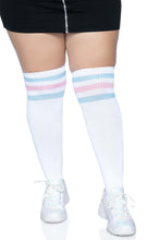 Load image into Gallery viewer, Kellee Plus Size Over the Knee Athletic Socks