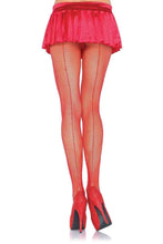 Load image into Gallery viewer, Fishnet Tights with Backseam