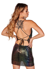 Load image into Gallery viewer, Metal Mesh Dress with Halter Neck