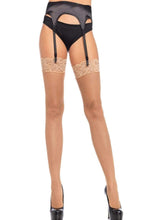 Load image into Gallery viewer, Sloane Fishnet Thigh High Stockings