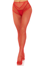 Load image into Gallery viewer, Karma Crotchless Fishnet Tights