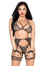 Load image into Gallery viewer, All Tied Up Shimmer Bra and Panty Set