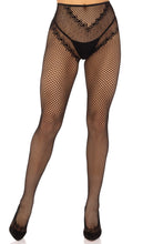 Load image into Gallery viewer, Karma Crotchless Fishnet Tights