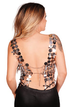 Load image into Gallery viewer, Silver Paillette Top