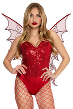 Load image into Gallery viewer, Glitter Strapless Pixie Wings for Women, Fairy Halloween Costume Accessory with Sheer Mesh, Sparkling Glitter Details & Pointed Wing Design