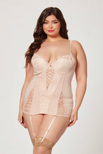 Load image into Gallery viewer, Luxurious Satin & Lace Chemise Lingerie Set