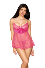 Load image into Gallery viewer, Delicate Corded Eyelash Lace Babydoll