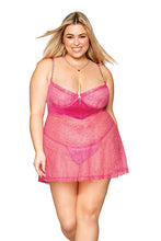 Load image into Gallery viewer, Delicate Corded Eyelash Lace Babydoll