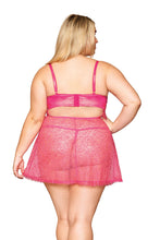 Load image into Gallery viewer, Delicate Corded Eyelash Lace Babydoll