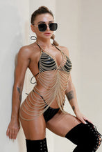 Load image into Gallery viewer, Rave Body Chain, Body Jewellery with Multi-Layer Chains