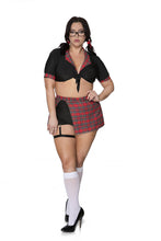 Load image into Gallery viewer, Plus Sexy Plaid Schoolgirl costume set