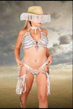 Load image into Gallery viewer, Leatherette Harness Top And Belt Set
