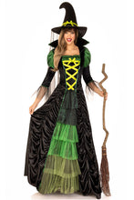 Load image into Gallery viewer, Storybook Witch Costume – 2-Piece Classic Women’s Halloween Outfit