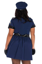 Load image into Gallery viewer, Plus Flirty Cop Costume, Zipper Front Dress with Neck Tie