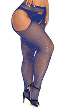 Load image into Gallery viewer, Plus Size Glitter Pantyhose with Thigh Cutouts