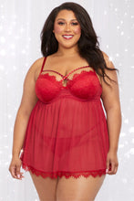 Load image into Gallery viewer, Underwire and push-up cup baby doll