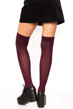 Load image into Gallery viewer, Angie Rib Knit Knee Socks